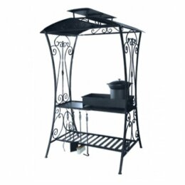 Мангал с крышей Везувий Люкс